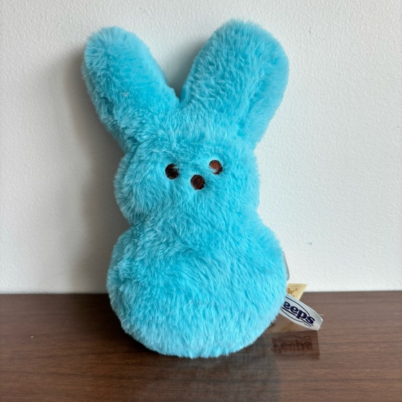 Fuzzy Blue Peeps Bunny Dan Dee Just Born Plush Toy - Picture 2 of 5